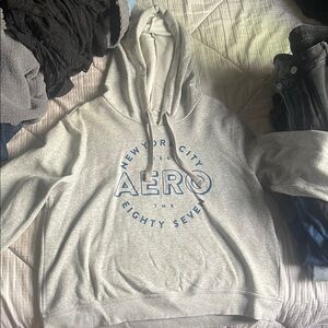 Aeropostale Gray Hoodie Sweater